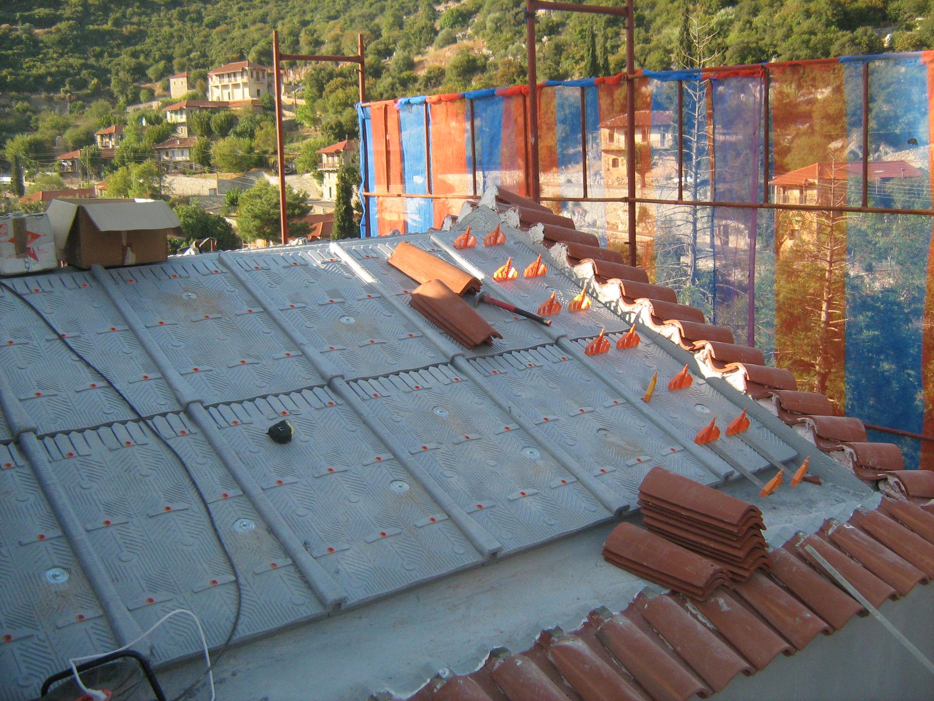 Στάδια κατασκευής στέγης εκκλησίας